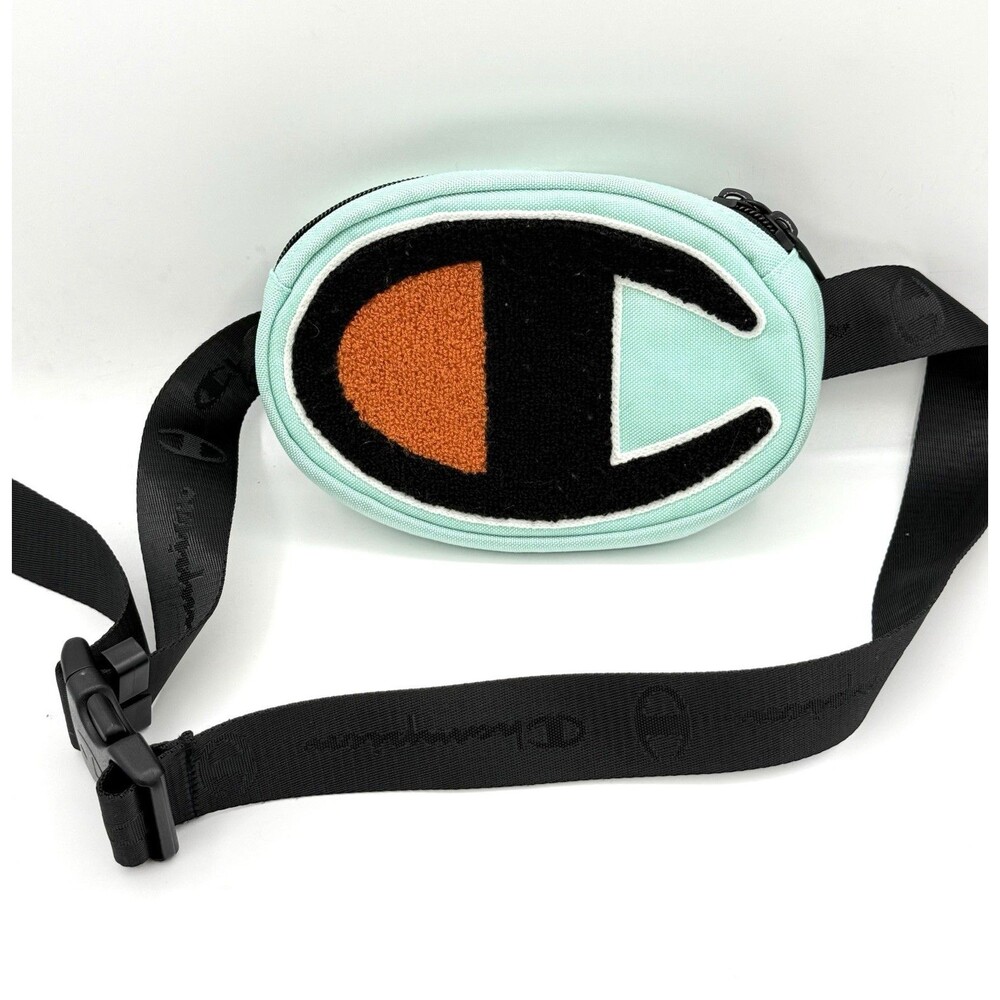 CHAMPION Prime Waist Pack Crossbody Bag Big‎ C Logo Light Mint Green Letterman